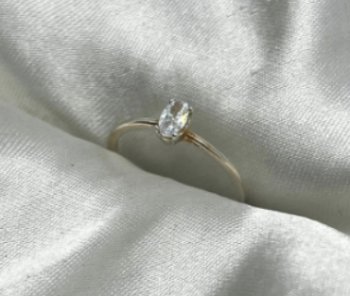 ANEL PEDRA BRANCA PRATA 925