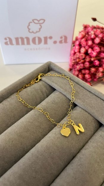 Pulseira Iniciais - N